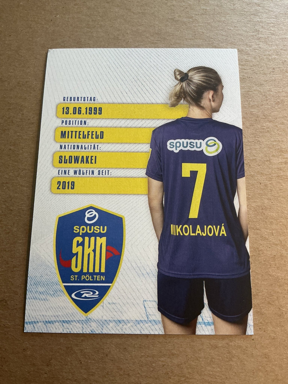 Maria Mikolajova, Slovakia 🇸🇰 SKN St. Pölten 2024/25 hand signed - Autographs-World