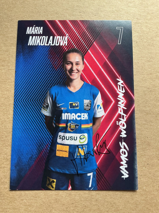 Maria Mikolajova, Slovakia 🇸🇰 SKN St.Pölten 2022/23 hand signed - Autographs-World