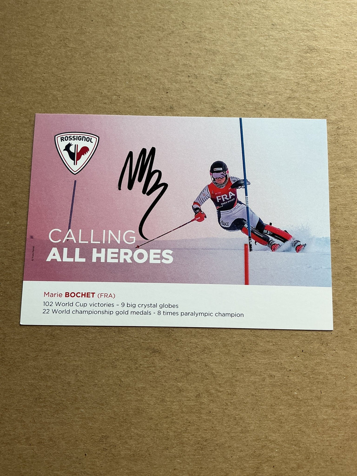 Marie Bochet, France 🇫🇷 Alpine Winter Sports 2024/25 hand signed - Autographs-World