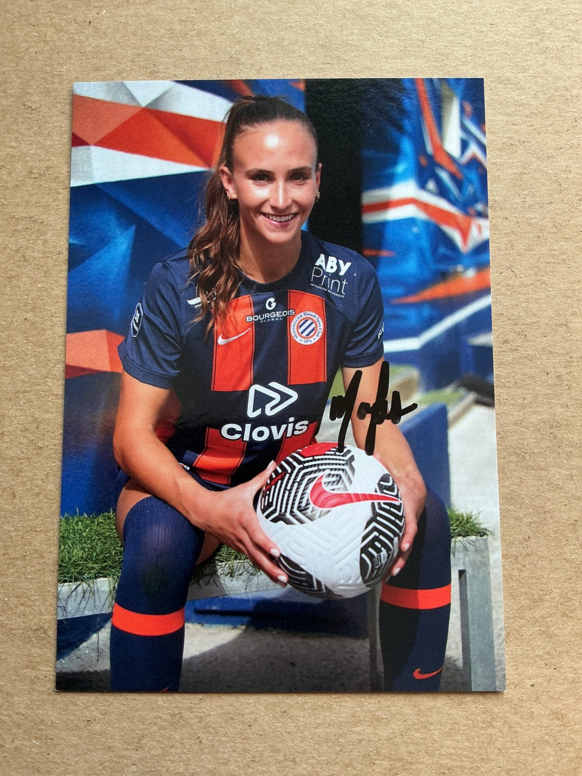 Marie Levasseur, Canada 🇨🇦 Montpellier HSC 2023/24 hand signed - Autographs-World