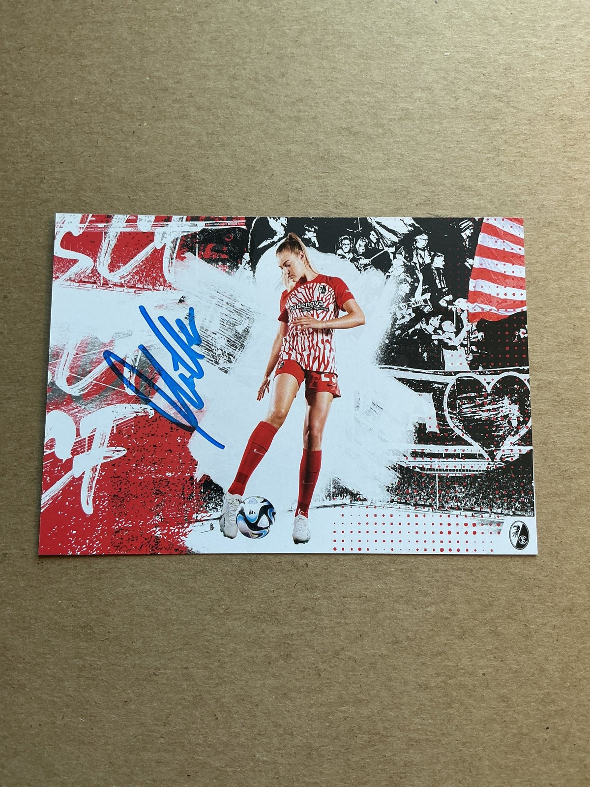 Marie Müller, Germany 🇩🇪 SC Freiburg 2023/24 hand signed - Autographs-World