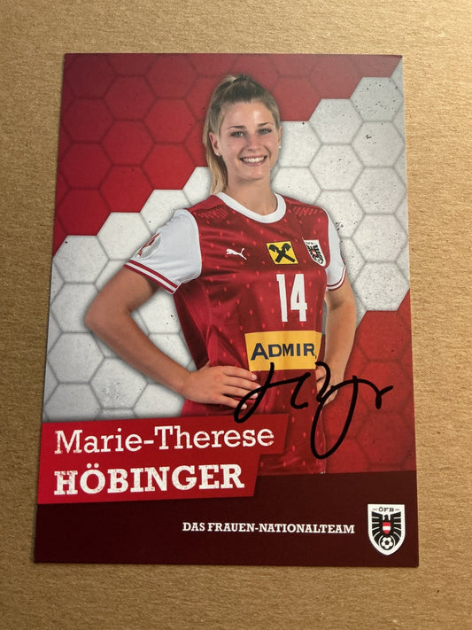 Marie-Therese Höbinger, Austria 🇦🇹 UEFA Women’s Euro 2022 hand signed - Autographs-World