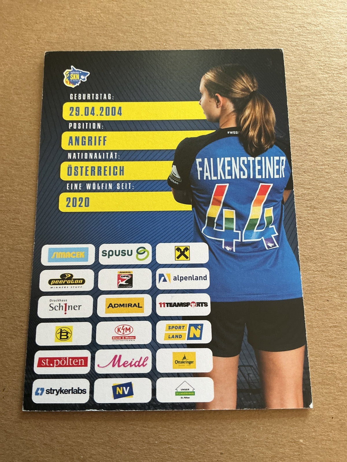 Mariella Falkensteiner, Austria 🇦🇹 SKN St. Pölten 2023/24 hand signed - Autographs-World
