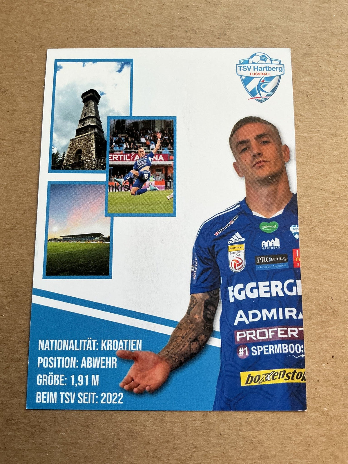 Marin Karamarko, Croatia 🇭🇷 TSV Hartberg 2022/23 hand signed - Autographs-World