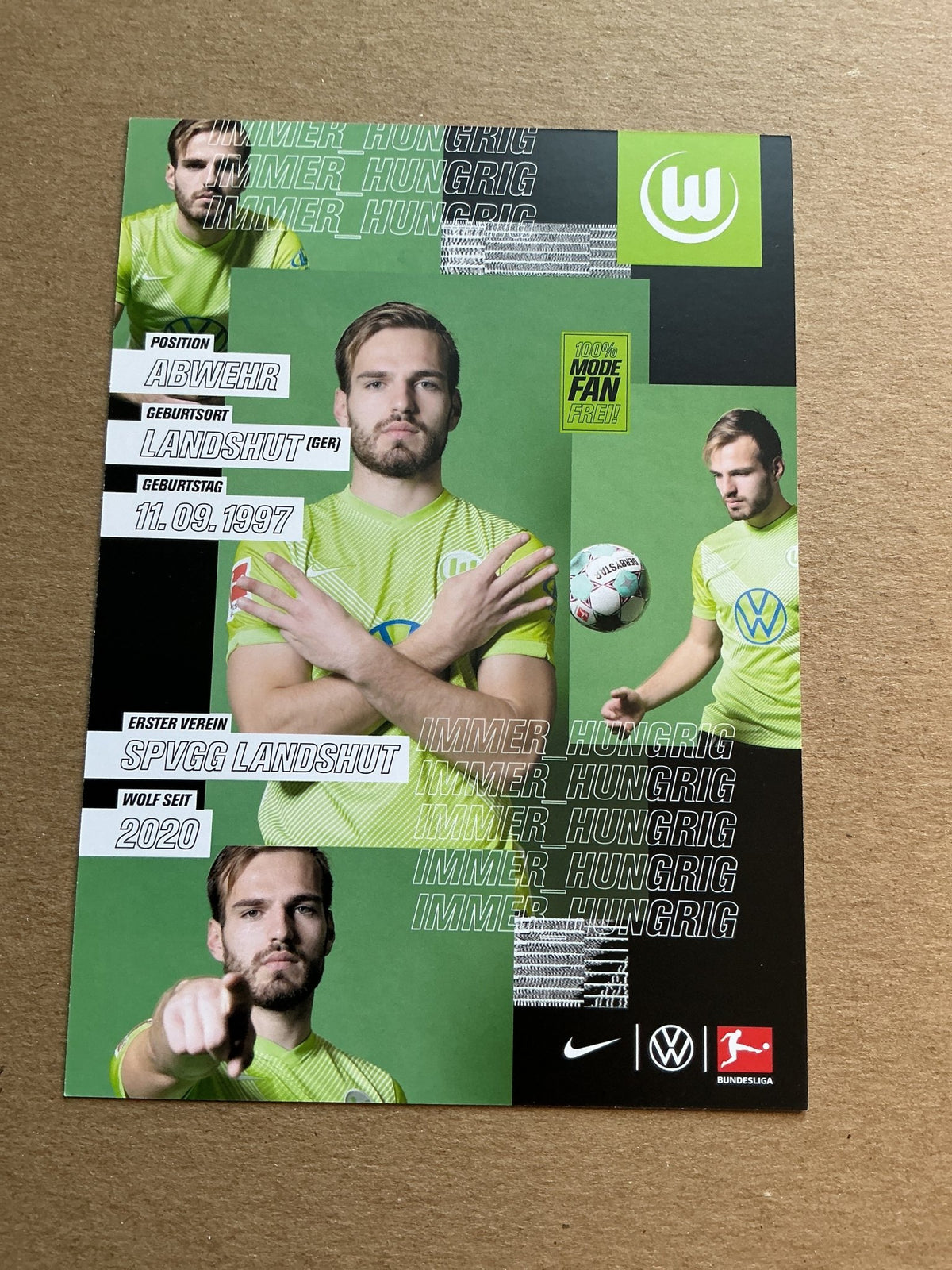 Marin Pongračić, Croatia 🇭🇷 VfL Wolfsburg 2020/21 hand signed - Autographs-World