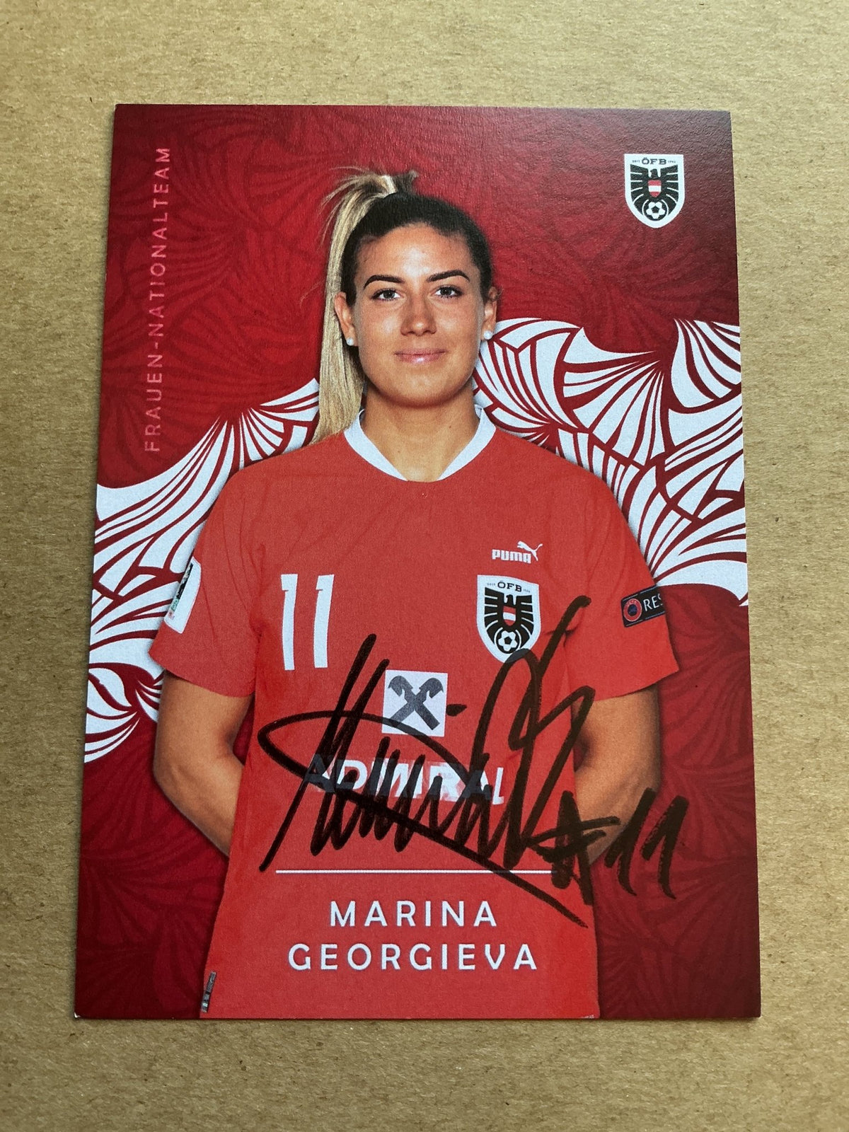Marina Georgieva, Austria 🇦🇹 2024 Paris Saint-Germain hand signed - Autographs-World