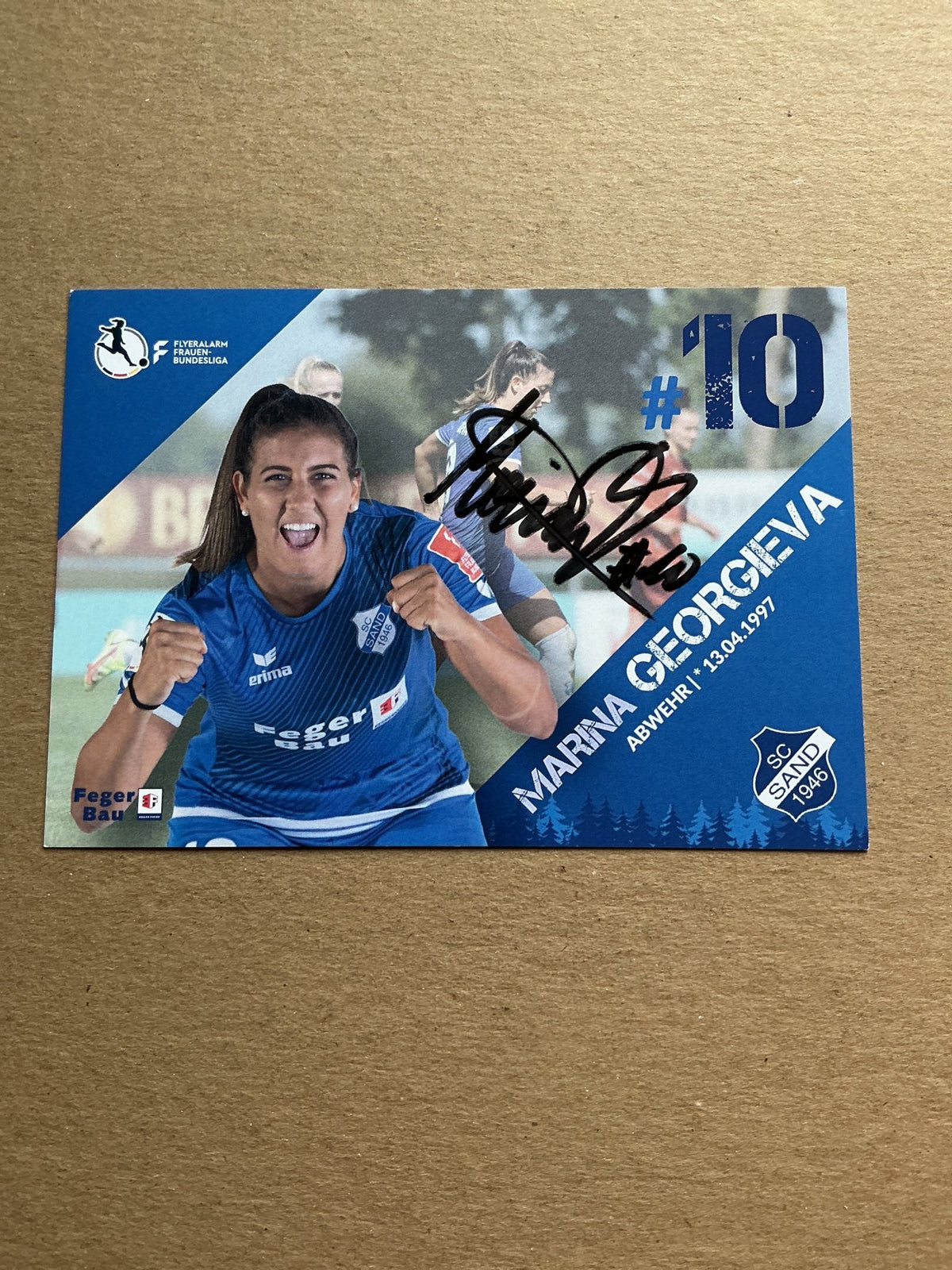 Marina Georgieva, Austria 🇦🇹 SC Sand 2021/22 hand signed - Autographs-World