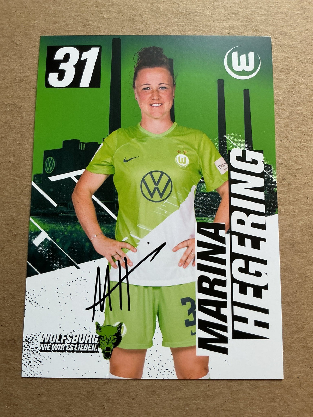 Marina Hegering, Germany 🇩🇪 VfL Wolfsburg 2023/24 hand signed - Autographs-World
