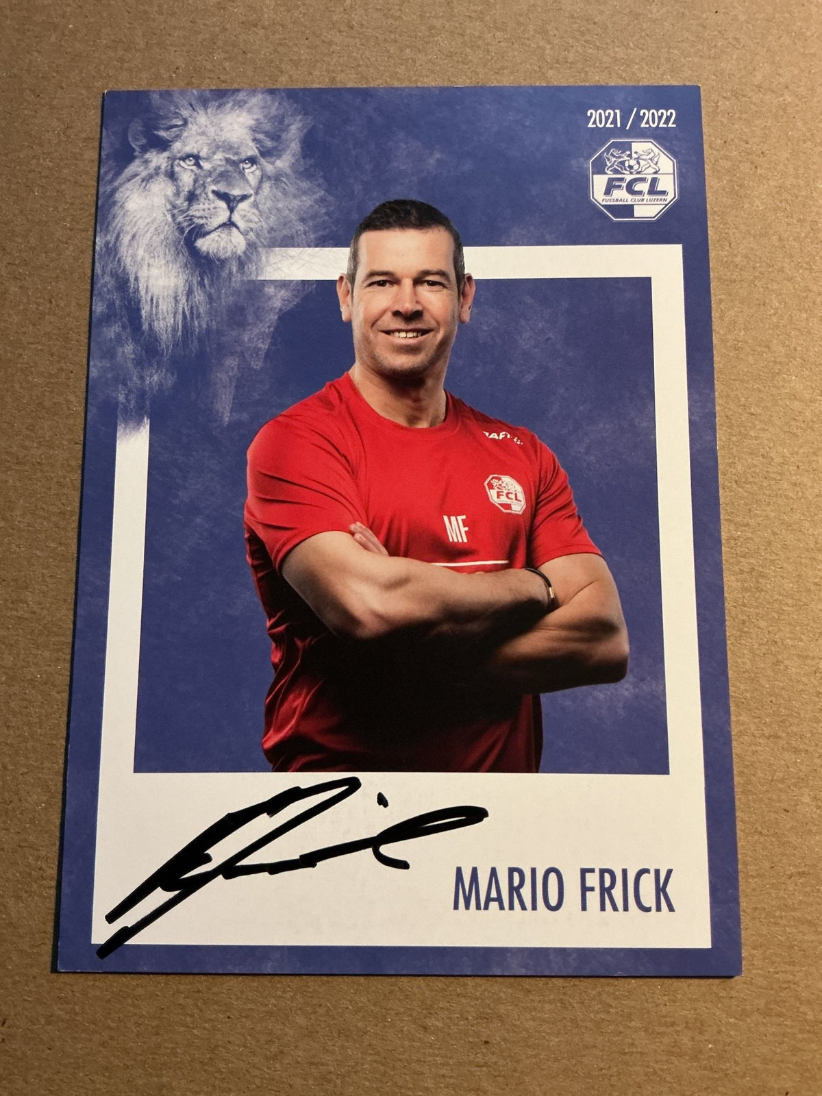 Mario Frick, Liechtenstein 🇱🇮 FC Luzern 2021/22 hand signed - Autographs-World