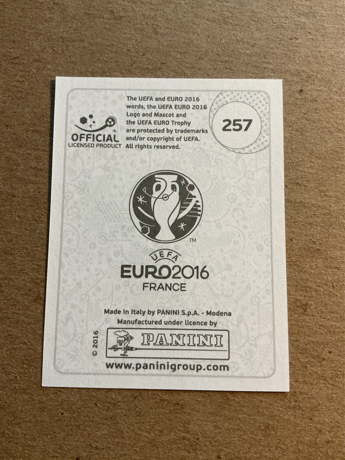 Mario Götze, Germany 🇩🇪 UEFA Euro 2016 Panini hand signed - Autographs-World
