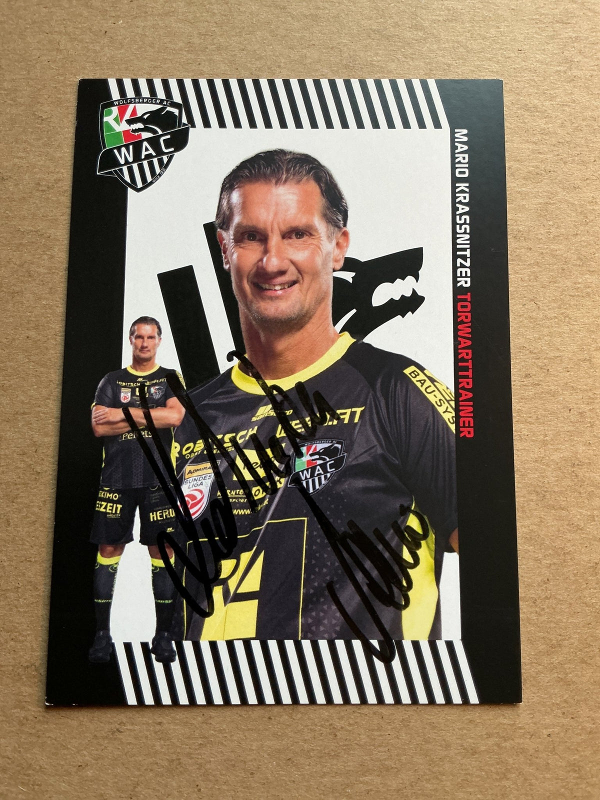 Mario Krassnitzer, Austria 🇦🇹 Wolfsberger AC 2023/24 hand signed - Autographs-World
