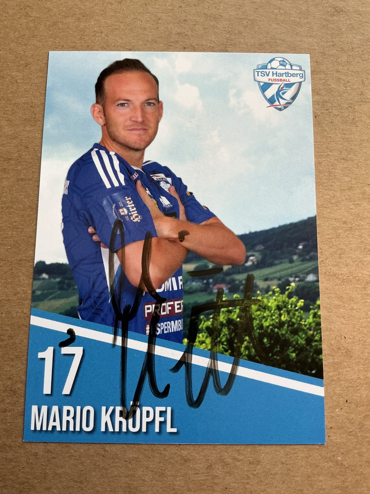Mario Kröpfl, Austria 🇦🇹 TSV Hartberg 2022/23 hand signed - Autographs-World