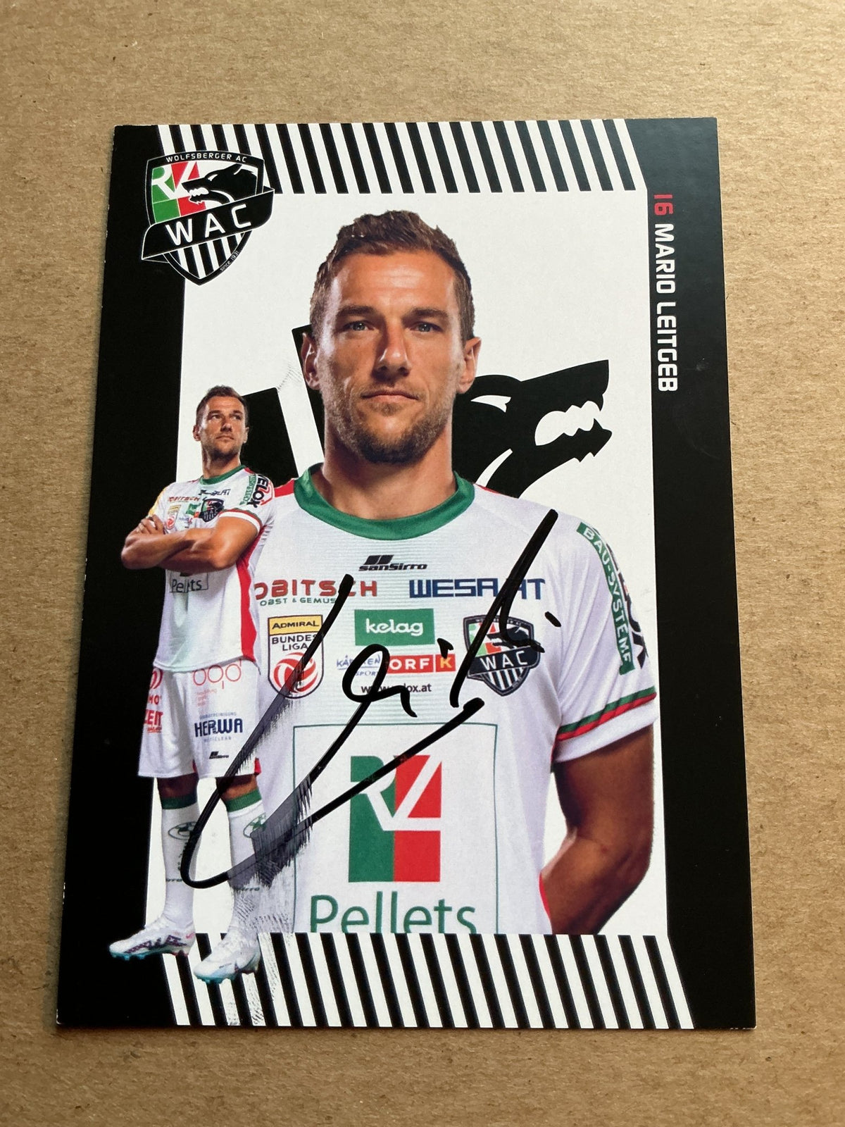 Mario Leitgeb, Austria 🇦🇹 Wolfsberger AC 2023/24 hand signed - Autographs-World