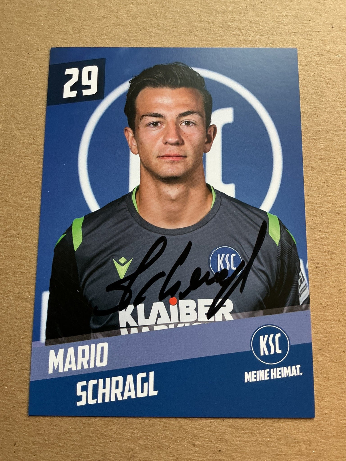 Mario Schragl, Austria 🇦🇹 Karlsruher SC 2019/20 hand signed - Autographs-World
