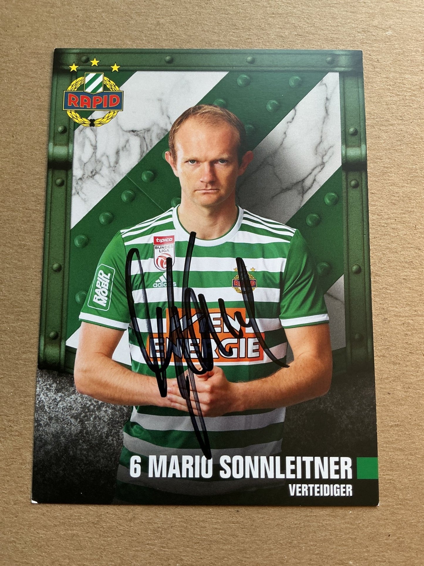 Mario Sonnleitner, Austria 🇦🇹 Rapid Wien 2019/20 hand signed - Autographs-World