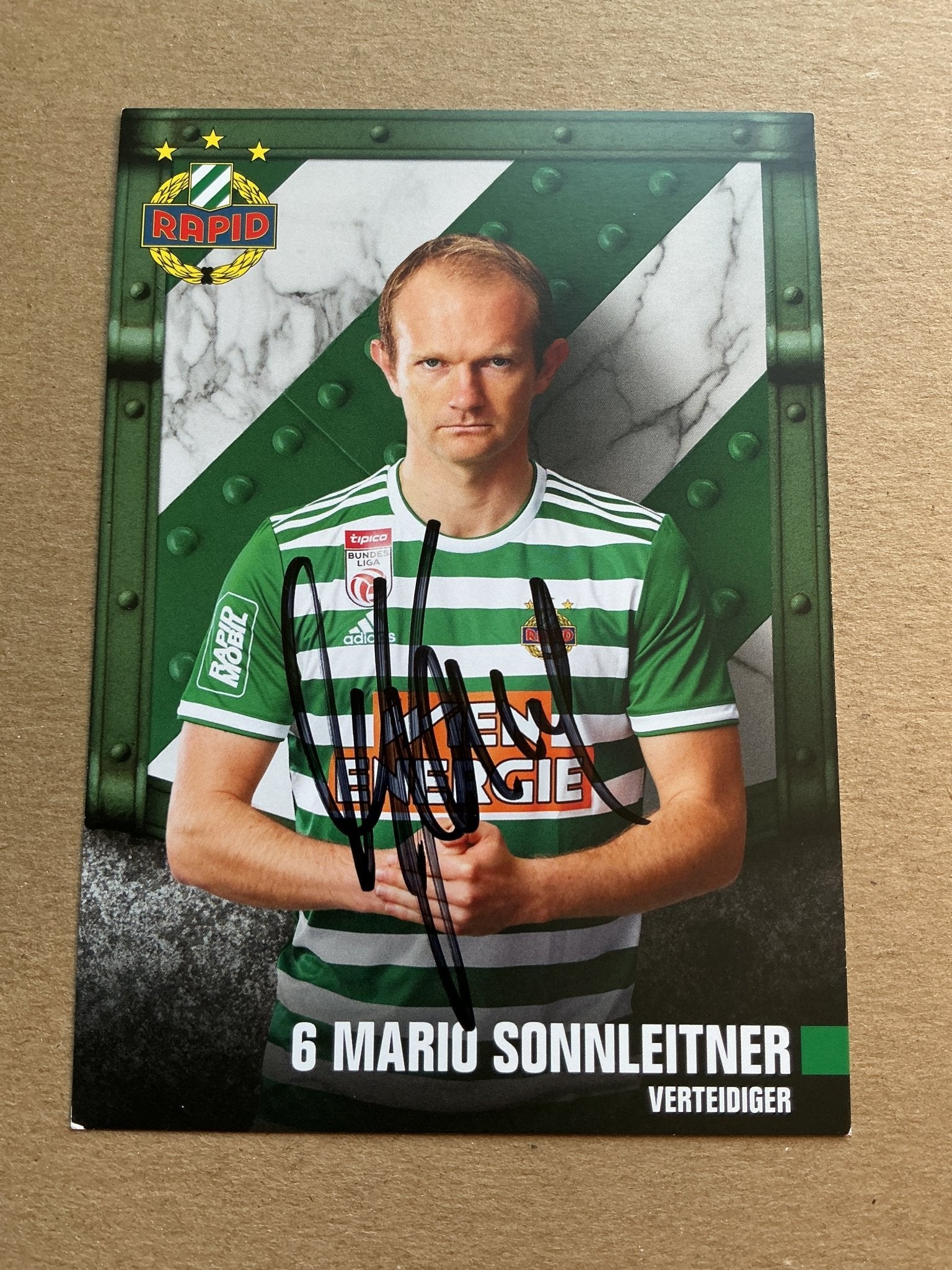 Mario Sonnleitner, Austria 🇦🇹 Rapid Wien 2019/20 hand signed - Autographs-World