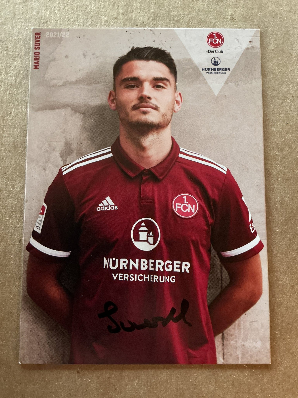 Mario Šuver, Croatia 🇭🇷 1.FC Nürnberg 2021/22 hand signed - Autographs-World