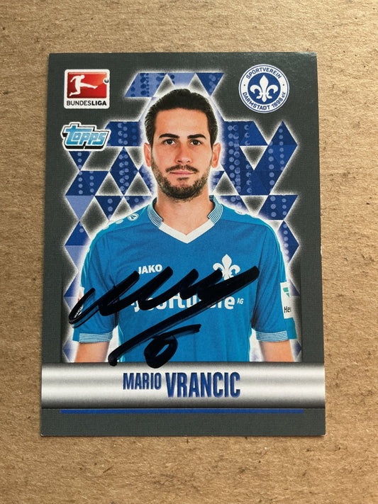 Mario Vrancic, Bosnia 🇧🇦 SV Darmstadt 98 2015/16 Topps hand signed - Autographs-World