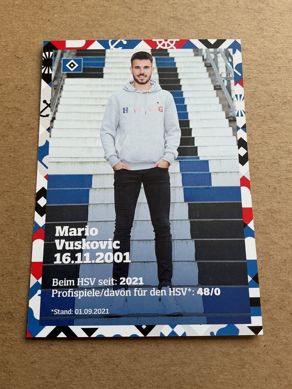 Mario Vušković, Croatia 🇭🇷 Hamburger SV 2021/22 hand signed - Autographs-World