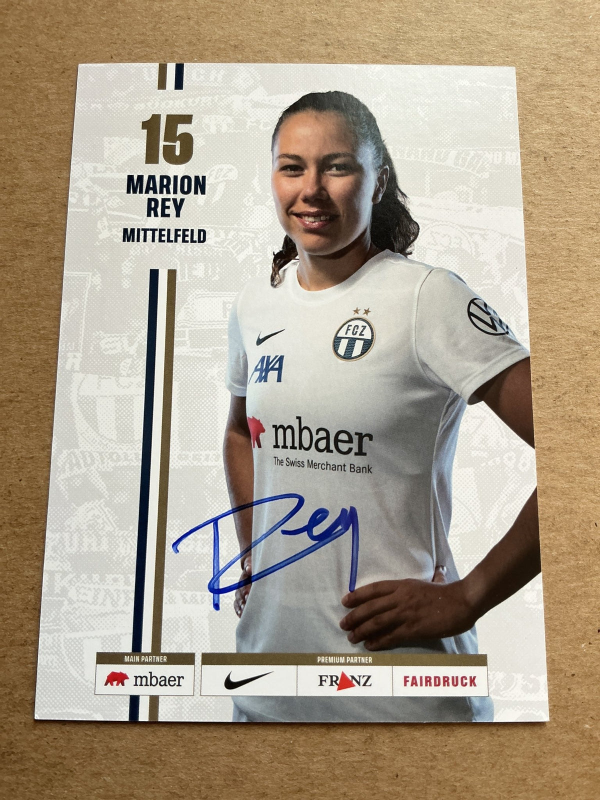 Marion Rey, Switzerland 🇨🇭 FC Zürich 2023/24 hand signed - Autographs-World