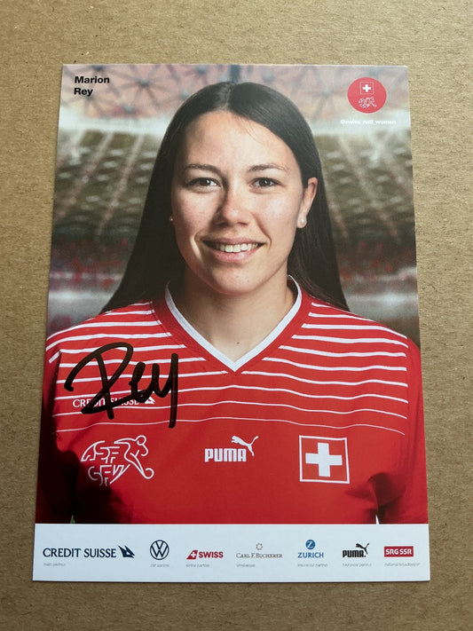 Marion Rey, Switzerland 🇨🇭 Women’s World Cup 2023 hand signed - Autographs-World