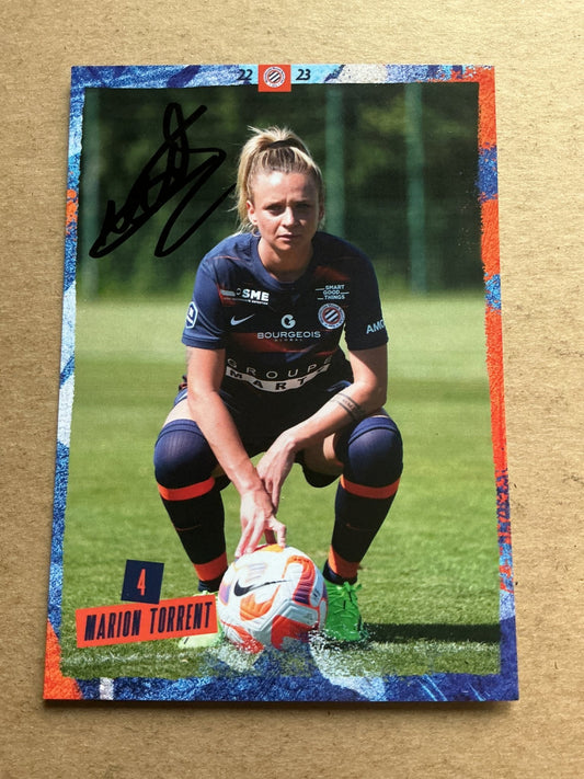Marion Torrent, France 🇫🇷 Montpellier HSC 2022/23 hand signed - Autographs-World