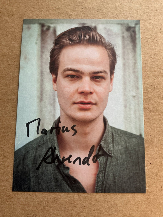 Marius Ahrendt, Germany 🇩🇪 Actor 2024 hand signed - Autographs-World