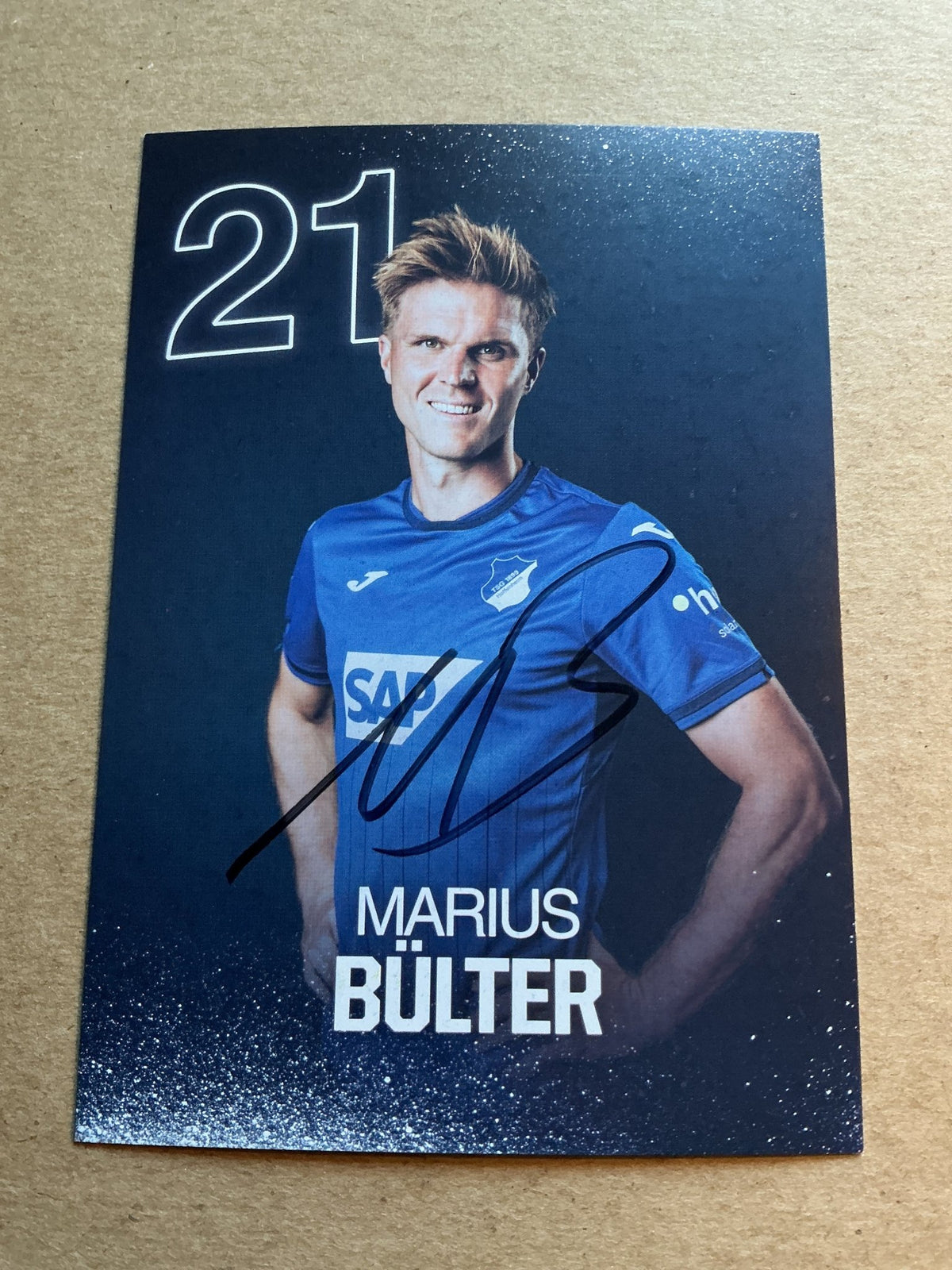 Marius Bülter, Germany 🇩🇪 TSG 1899 Hoffenheim 2024/25 hand signed - Autographs-World