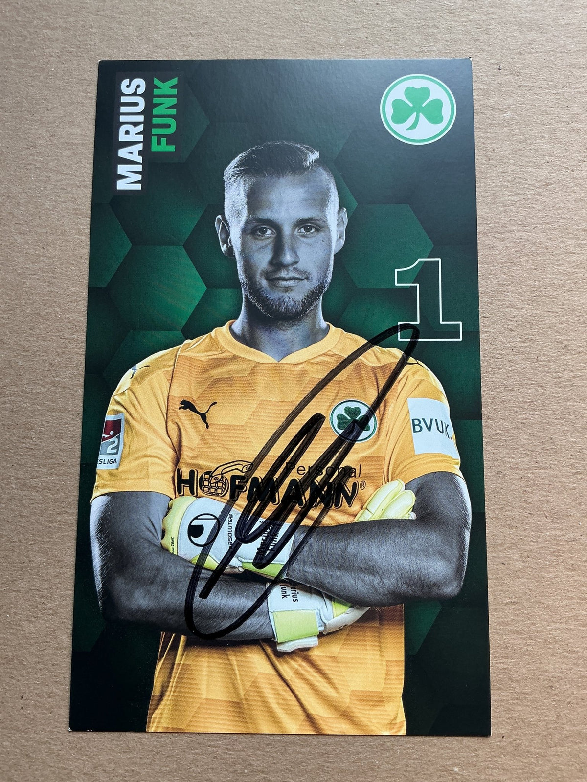 Marius Funk, Germany 🇩🇪 SpVgg Greuther Fürth 2020/21 hand signed - Autographs-World
