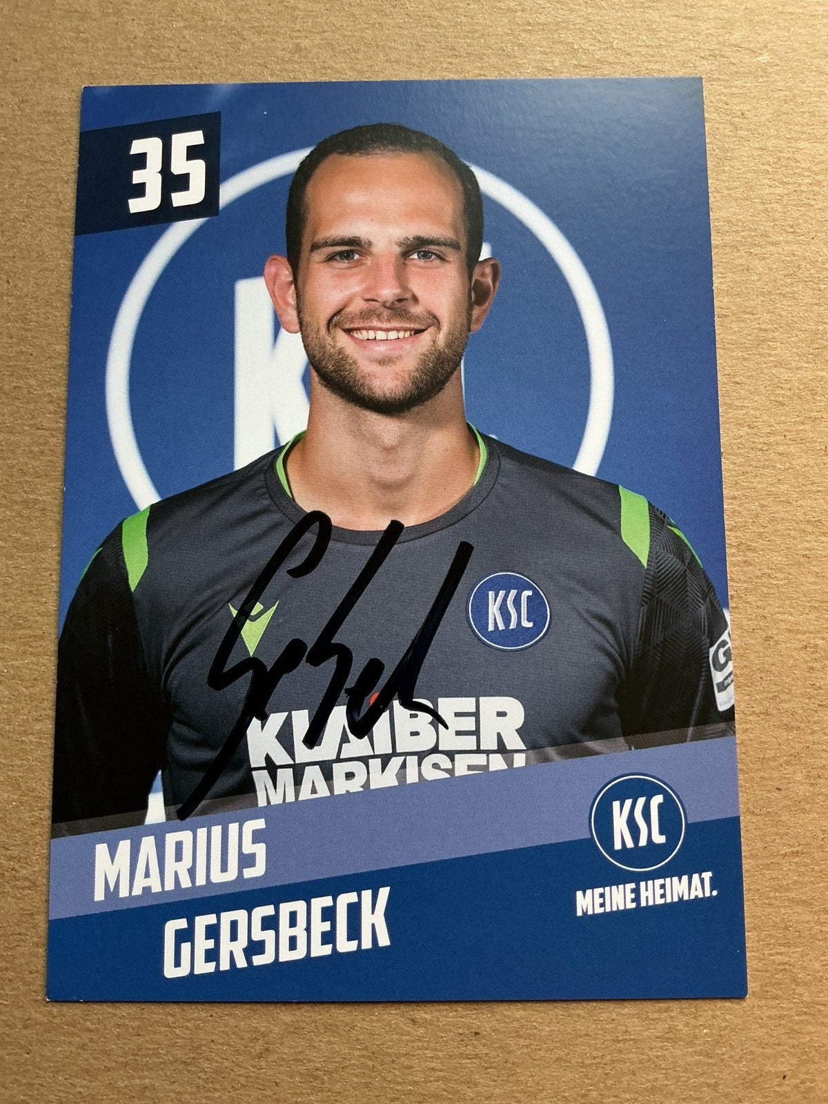 Marius Gersbeck, Germany 🇩🇪 Karlsruher SC 2019/20 hand signed - Autographs-World