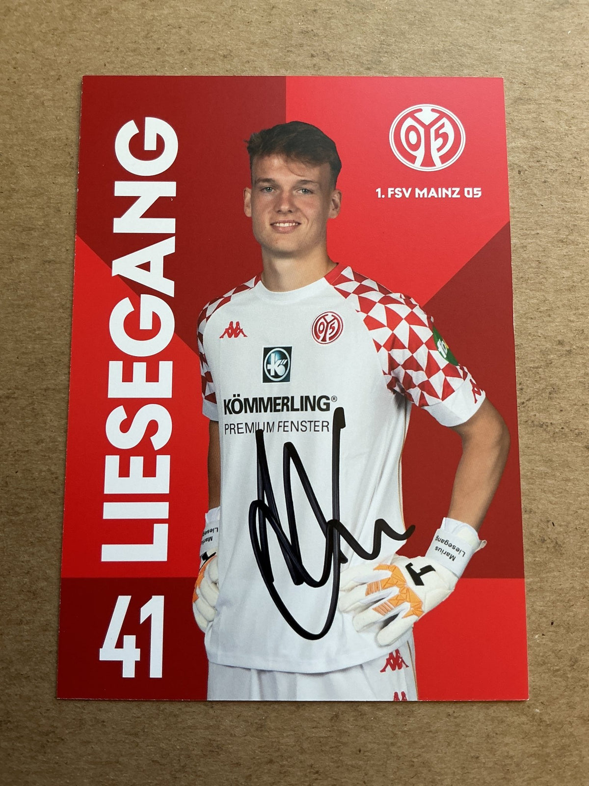 Marius Liesegang, Germany 🇩🇪 FSV Mainz 05 2020/21 hand signed - Autographs-World