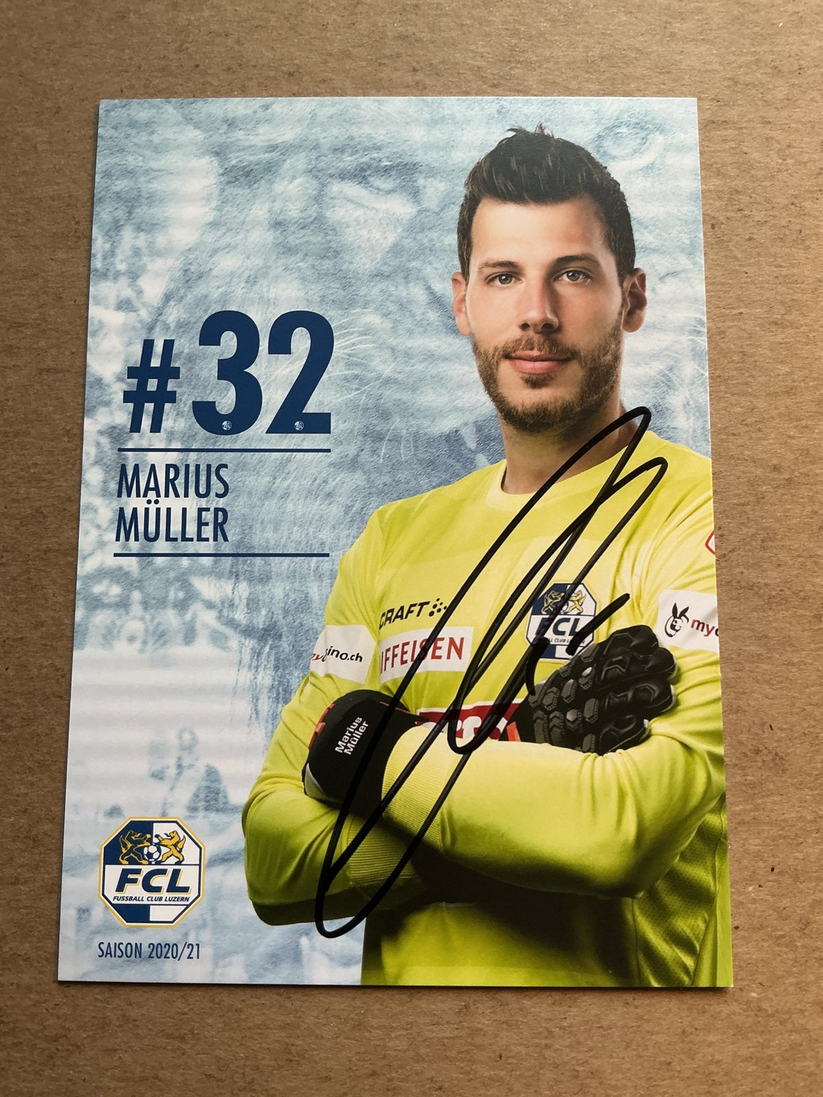 Marius Müller, Germany 🇩🇪 FC Luzern 2020/21 hand signed - Autographs-World