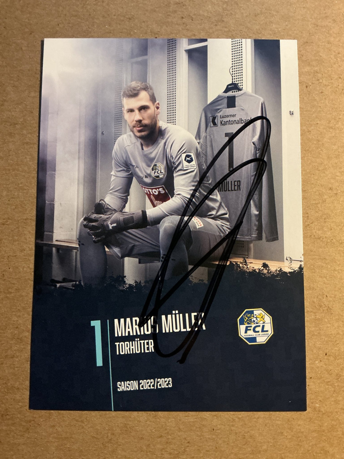 Marius Müller, Germany 🇩🇪 FC Luzern 2022/23 hand signed - Autographs-World