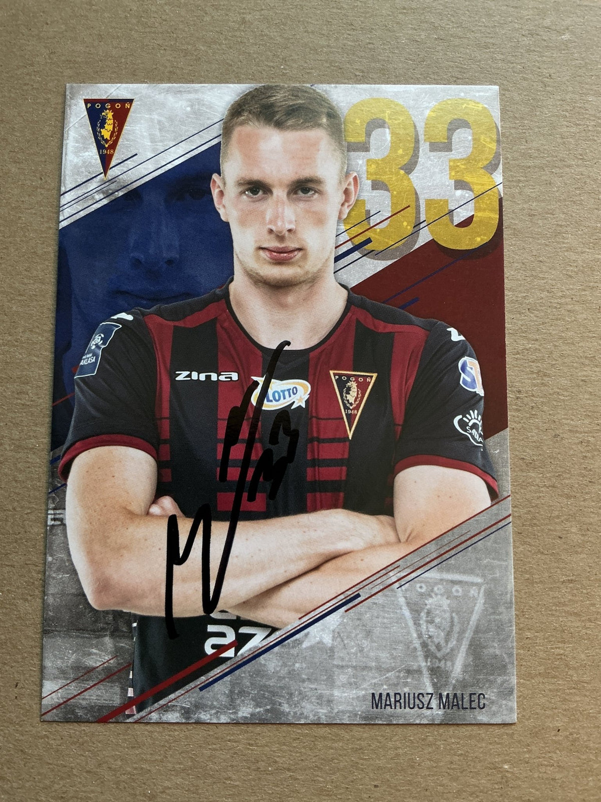 Mariusz Malec, Poland 🇵🇱 Pogon Szczecin 2019/20 hand signed - Autographs-World