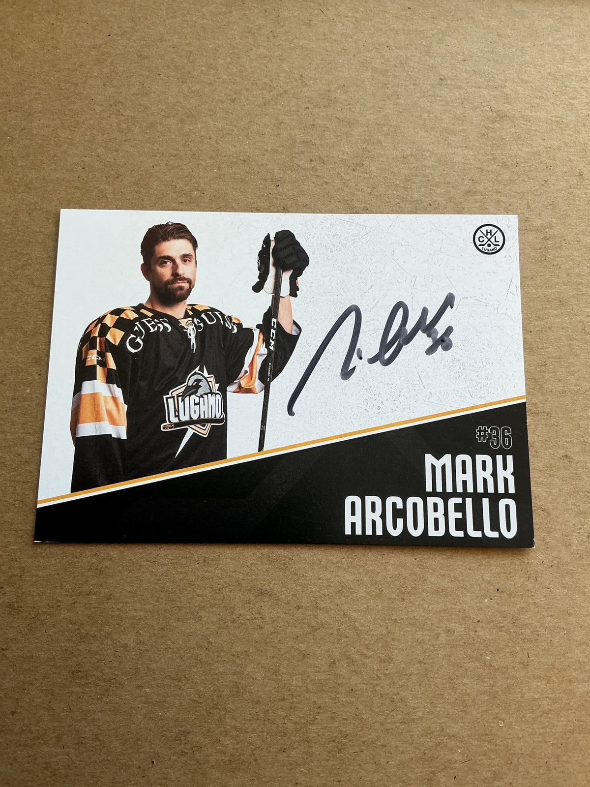 Mark Arcobello, USA 🇺🇸 HC Lugano 2024/25 hand signed - Autographs-World