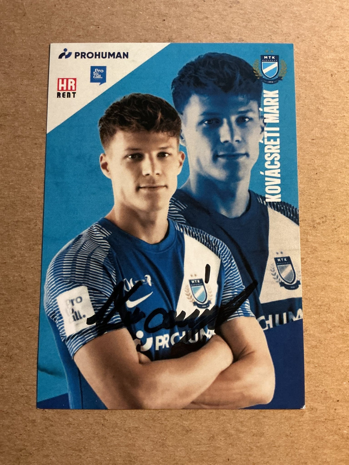 Márk Kovácsreti, Hungary 🇭🇺 MTK Budapest 2022/23 hand signed - Autographs-World