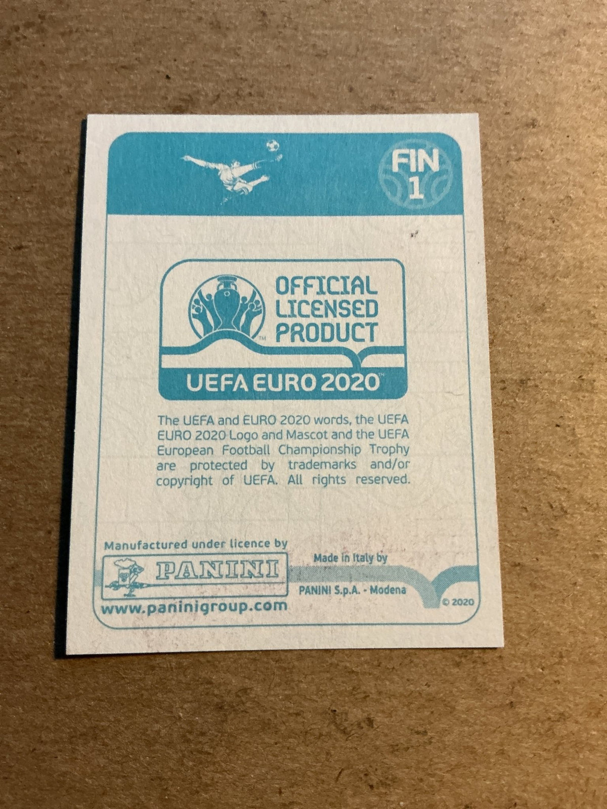 Markku Kanerva, Finland 🇫🇮 UEFA Euro 2020 Panini hand signed - Autographs-World