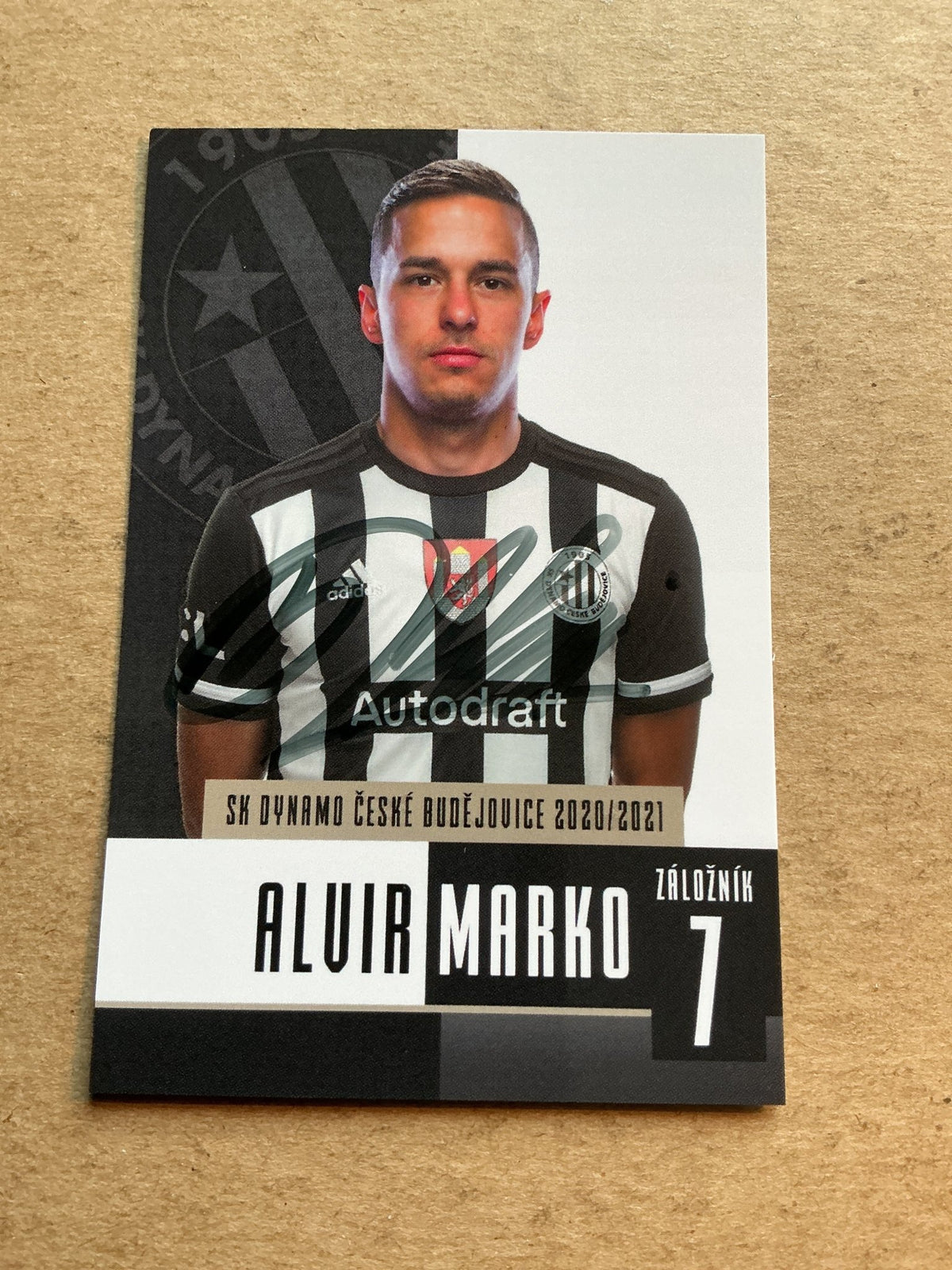 Marko Alvir, Croatia 🇭🇷 SK Dynamo České Budějovice 2020/21 hand signed - Autographs-World