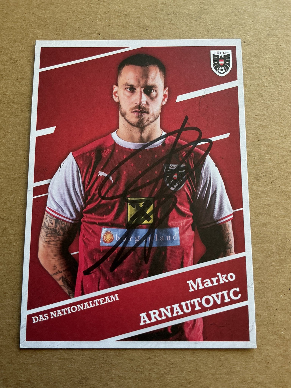 Marko Arnautovic, Austria 🇦🇹 2021 hand signed - Autographs-World
