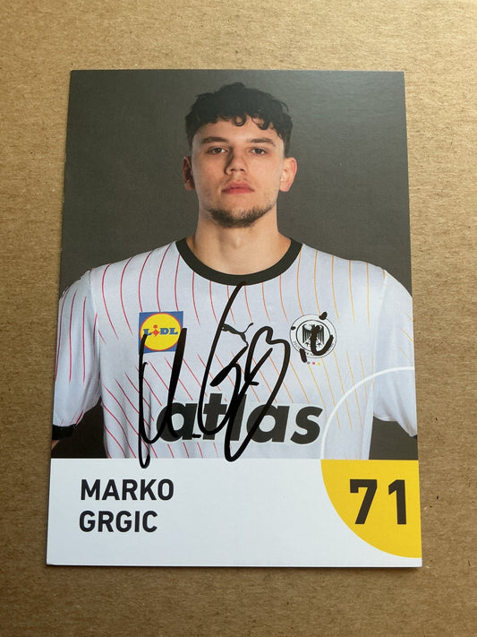 Marko Grgic, Germany 🇩🇪 Handball Summer Olympics 2024 hand signed - Autographs-World