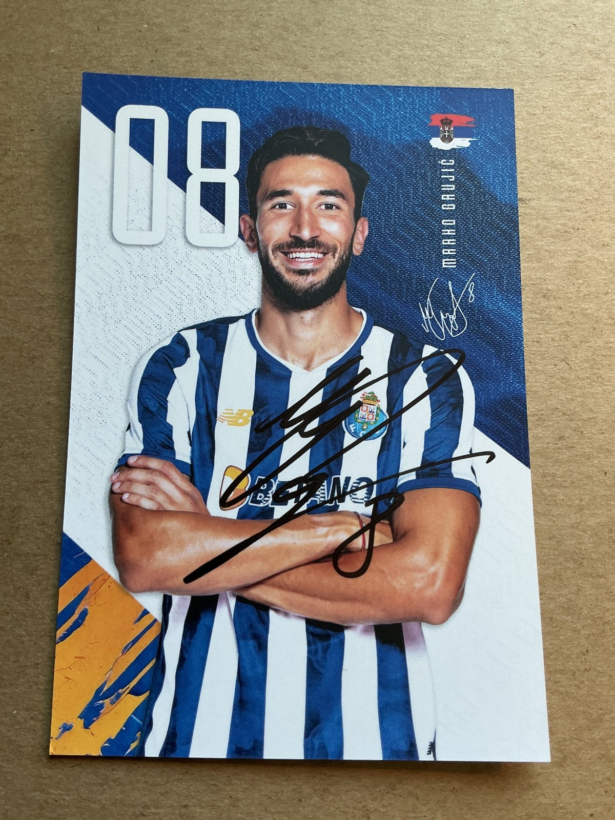 Marko Grujic, Serbia 🇷🇸 FC Porto 2024/25 hand signed - Autographs-World