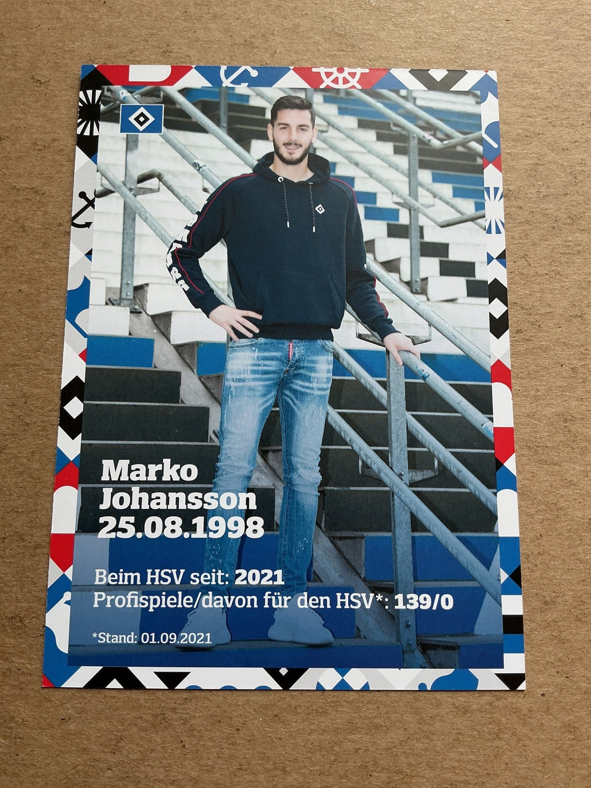 Marko Johansson, Sweden 🇸🇪 Hamburger SV 2021/22 hand signed - Autographs-World