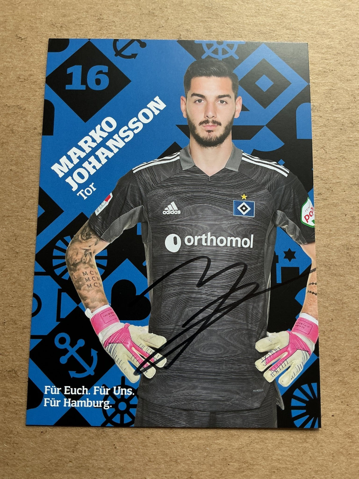 Marko Johansson, Sweden 🇸🇪 Hamburger SV 2021/22 hand signed - Autographs-World