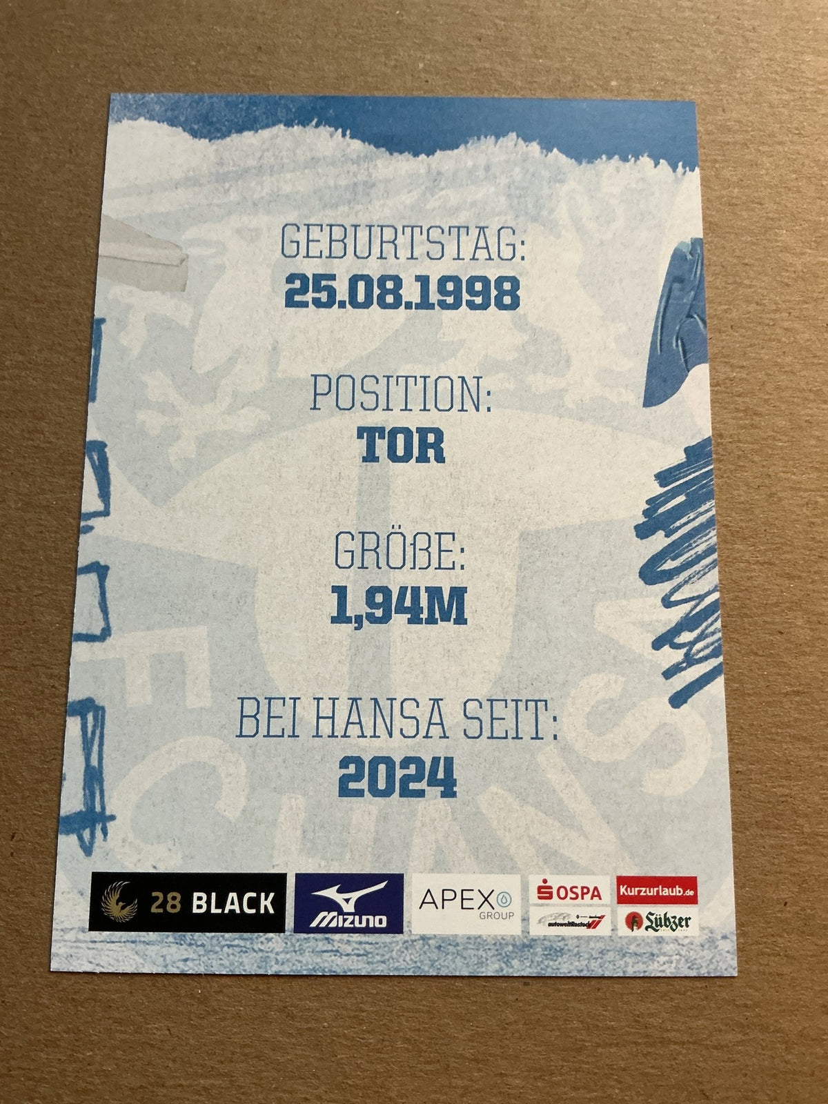 Marko Johansson, Sweden 🇸🇪 Hansa Rostock 2023/24 hand signed - Autographs-World