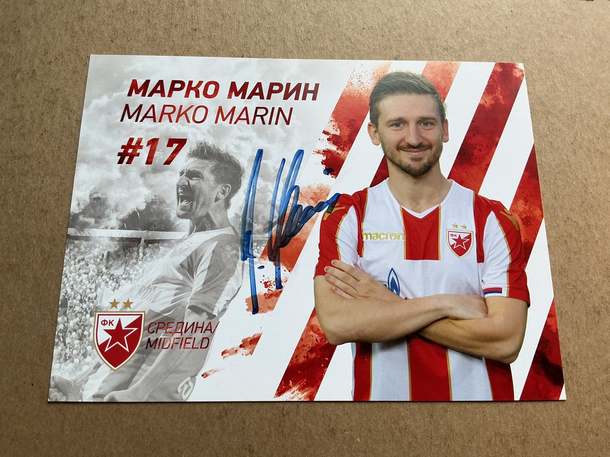Marko Marin, Germany 🇩🇪 Red Star Belgrade 2019/20 hand signed - Autographs-World