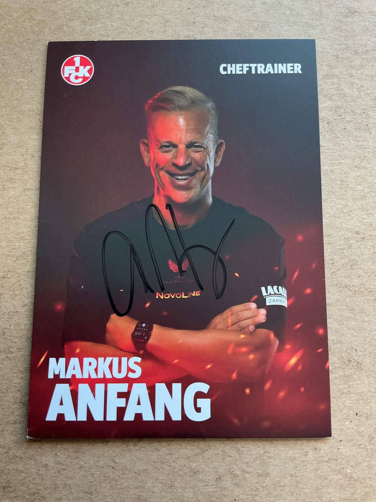 Markus Anfang, Germany 🇩🇪 1.FC Kaiserslautern 2024/25 hand signed - Autographs-World