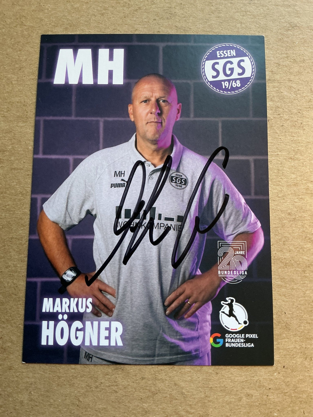 Markus Högner, Germany 🇩🇪 SGS Essen 2024/25 hand signed - Autographs-World