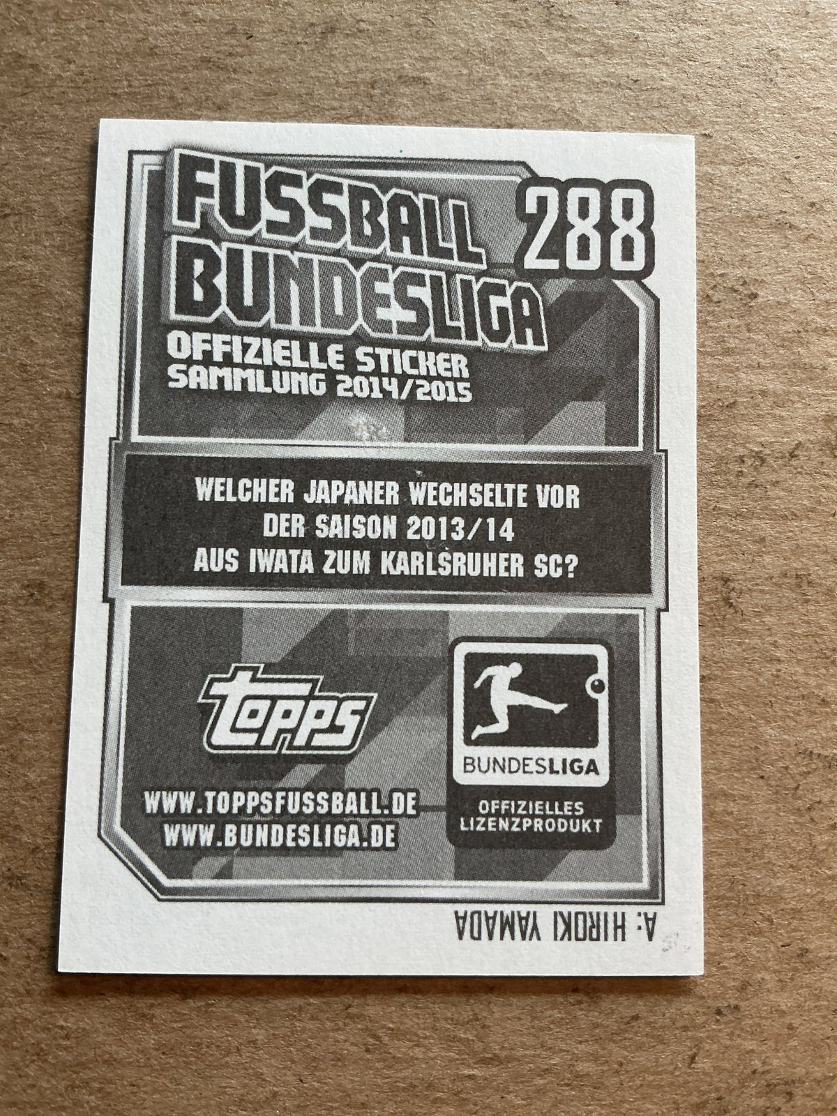 Markus Kauczinski, Germany 🇩🇪 Karlsruher SC 2014/15 Topps hand signed - Autographs-World