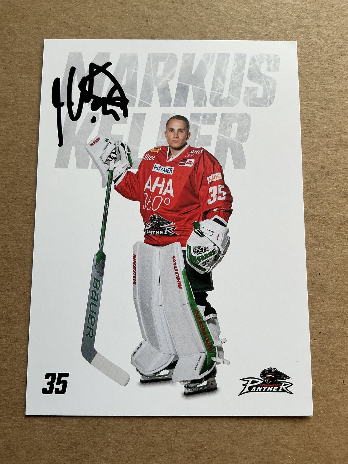 Markus Keller, Germany 🇩🇪 Augsburg Panther 2023/24 hand signed - Autographs-World