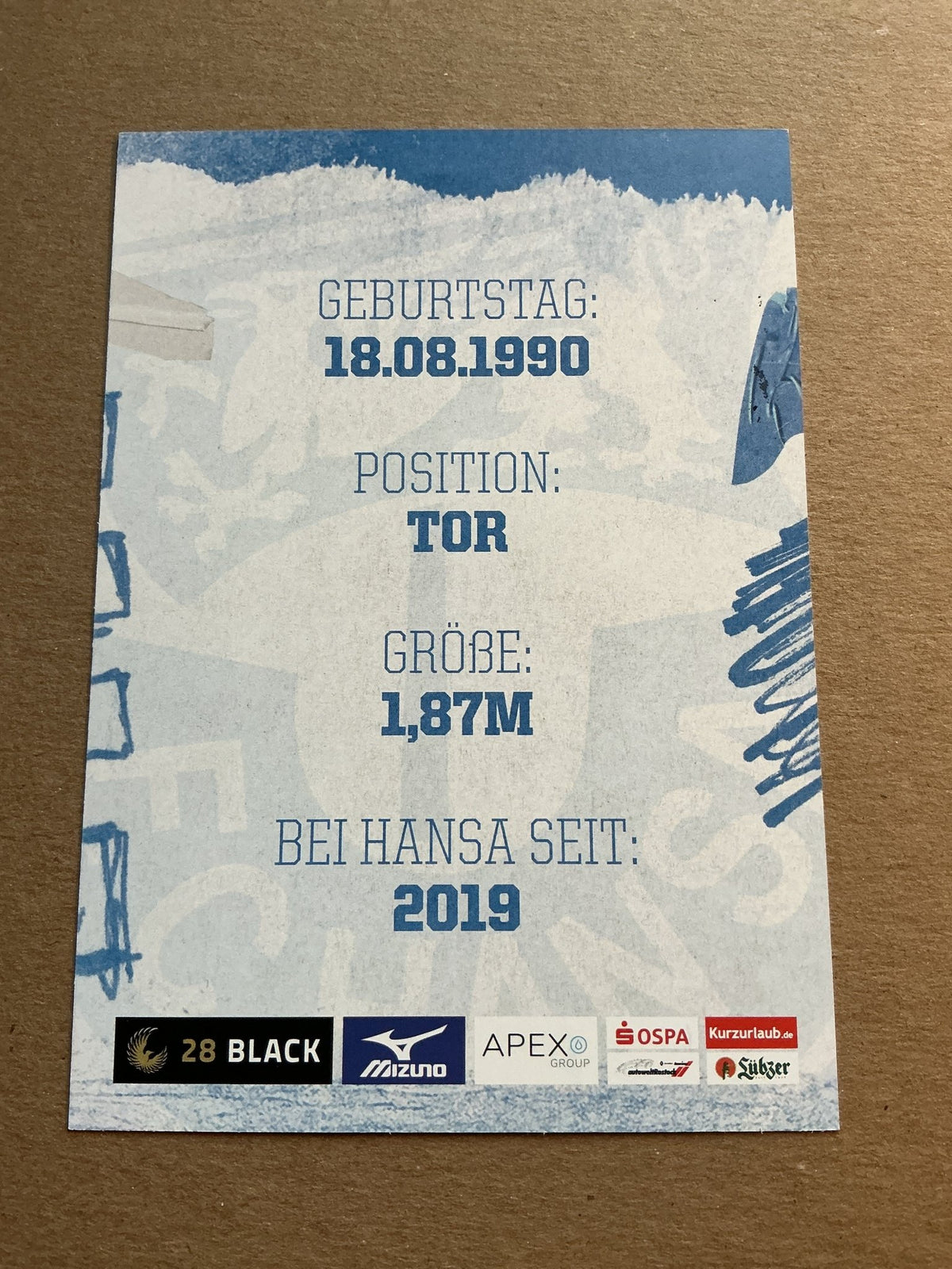 Markus Kolke, Germany 🇩🇪 Hansa Rostock 2023/24 hand signed - Autographs-World